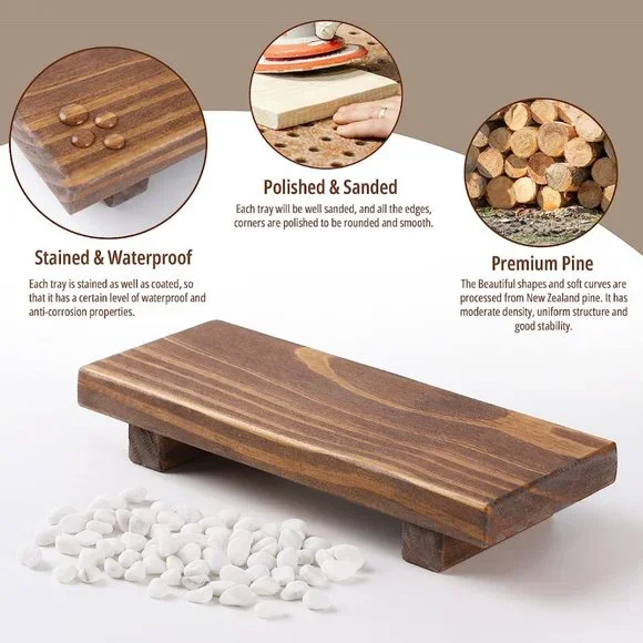 Wood Pedestal Soap Stand, Wooden Display - Picture 5 of 6